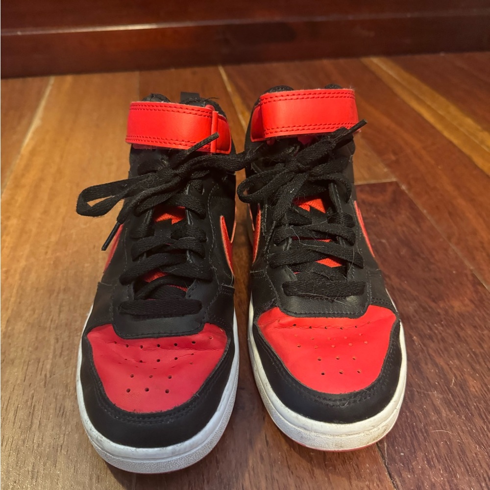 Kids Black and Red Sneakers